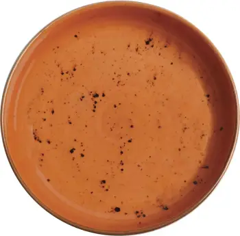 Tas i cekët Fine Dine Dahlia 20 cm, portokalli, set 4 copë