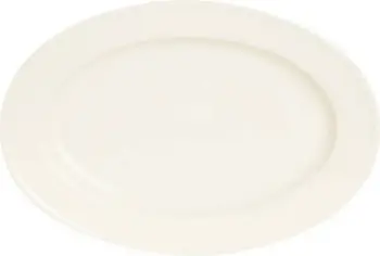 Pjatë ovale Fine Dine Crema 210x140 mm, krem, set 6 copë