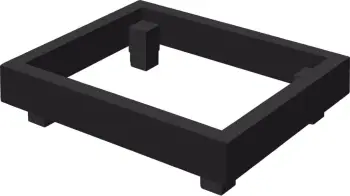 mbajtëse ngritëse buffet Fine Dine Madeira Black GN 1/2, dru, e zezë