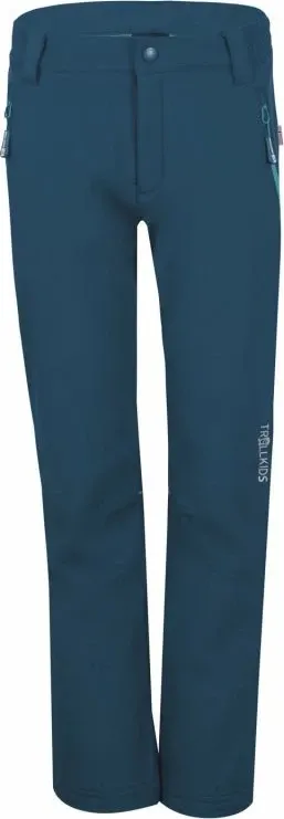 Pantallona softshell për fëmijë Trollkids, kaltër - 1