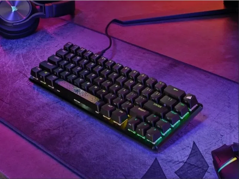 Tastierë gaming Corsair K65 PRO MINI, e zezë - 2