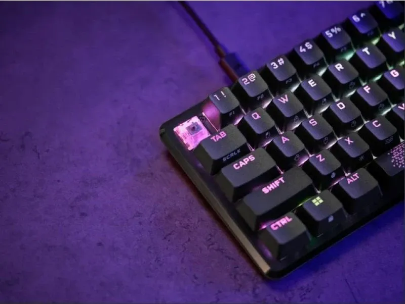 Tastierë gaming Corsair K65 PRO MINI, e zezë - 5