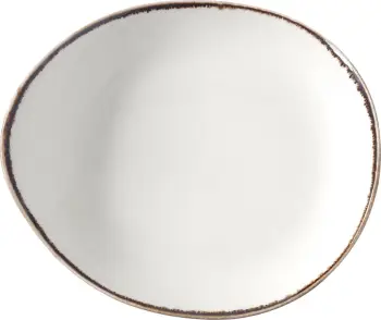 Pjatë prezantimi Fine Dine Vanilla 240x270mm porcelan, ngjyrë krem, set 6 copë