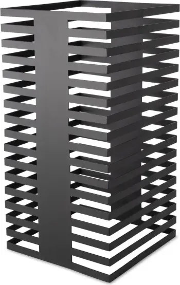 Kolonë bufeti ekspozimi, Fine Dine, Skiathos, 17 nivele, 250x250x500 mm, metal i pandryshkshëm i veshur me pluhur, e zezë