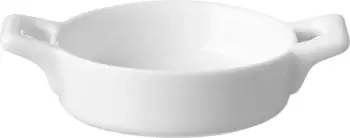 Pjatë porcelani me doreza Fine Dine Necessity 100 mm, e bardhë, set 6 copë