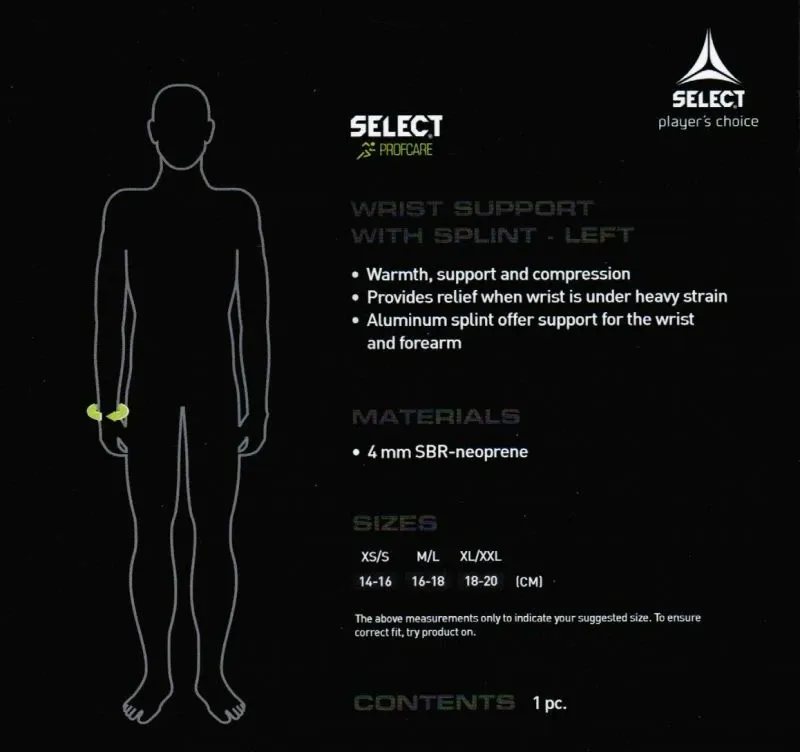 Mbrojtës për kyçin e djathtë Select, i zi - 2