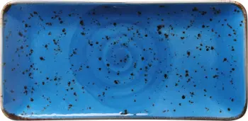 Pjatë drejtkëndore Fine Dine Iris 300x150mm, blu, set 6 copë
