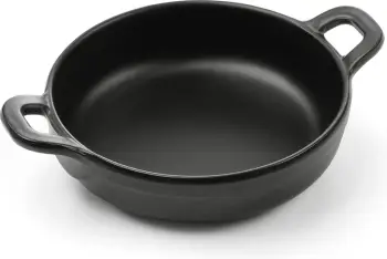 enë servirjeje mini e rrumbullakët melamine, Fine Dine Little Chef, 189x147x37 mm, e zezë
