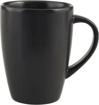 Kupa porcelani Porland Seasons Coal 260ml, e zezë, set 6 copë