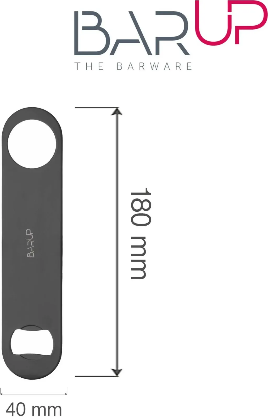 Hapëse shishe bar blade, Bar Up, 180x40x2 mm, e zezë - 3