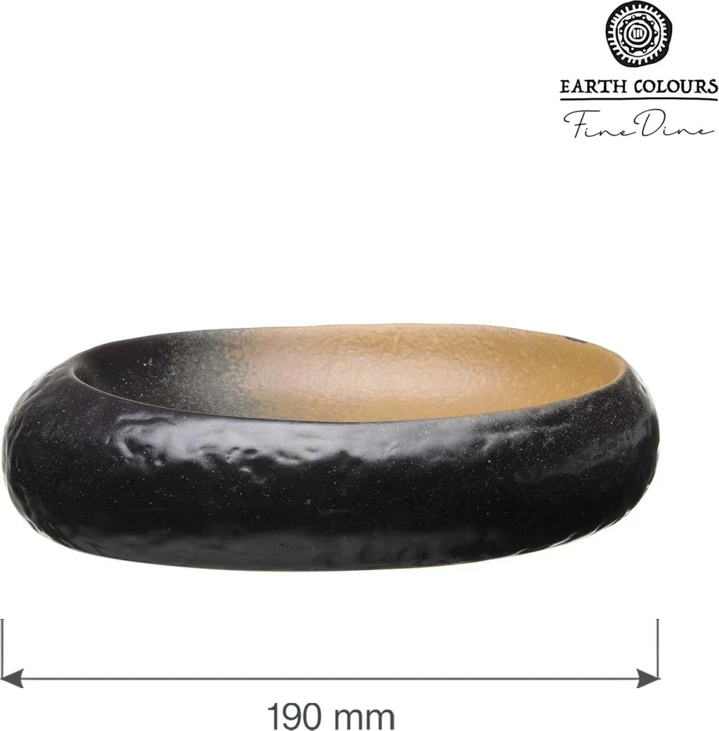 Tas gourmet Fine Dine Moon Ø190 mm, kafe, set 3 copë - 2