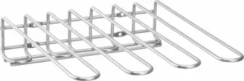 Mbajtës gotash varës muror, Bar Up, 3 rreshta, 350x293x50 mm, inoks, argjendtë