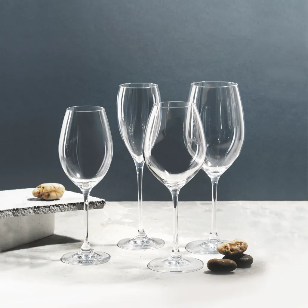 Gotë vere RONA Le Vin Chardonnay 480 ml, transparente, set 6 copë - 7