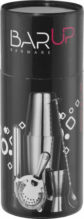 Set mjete barmeni, Bar Up, Barkit in Tube, ø120x320mm, set 5-copësh