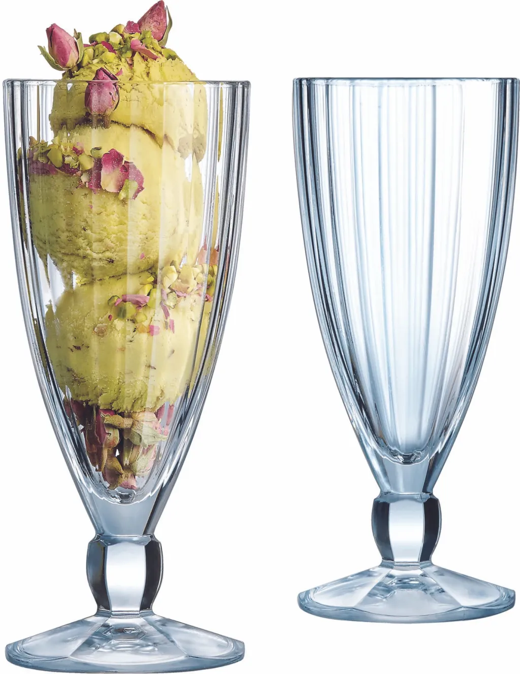 Gotë deserti Arcoroc Quadro 360 ml, transparente, set 6 copë - 3