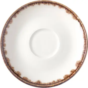 Pjatëz espresso Fine Dine Vanilla, 115 mm, porcelan, set 6 copë, krem