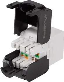 Modul Keystone LANBERG RJ45, UTP kat. 6, argjendtë - 2