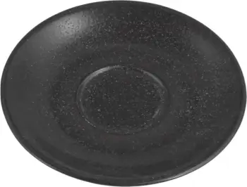 Pjatë nën filxhan Porland Seasons Coal 120 mm, e zezë, set 6 copë