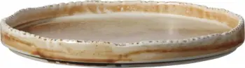 Pjatë e sheshtë Fine Dine Constancy 270mm, porcelan, kafe/bezhë, set 3 copë