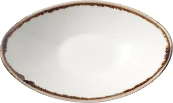 Tas servirjeje Fine Dine Vanilla Boat 250x160mm, krem, set 6 copë