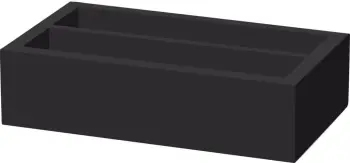 Kuti për takëme me dy ndarje, Fine Dine, Madeira Black, dru, 275x165x60 mm, e zezë