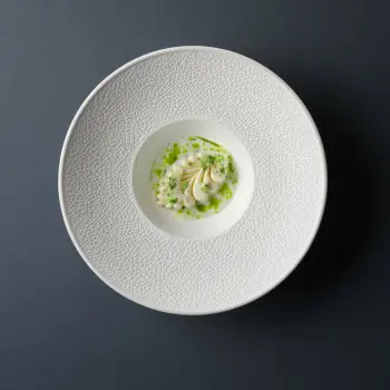 Pjatë e thellë me buzë të gjërë Fine Dine Fizz 270 mm, e bardhë, set 3 copë