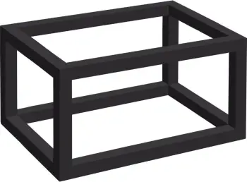 Bazë kornize për tabaka GN 1/2, Fine Dine Madeira Black, dru, e zezë