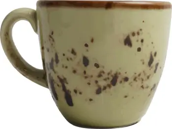 Filxhan espresso Fine Dine Olive 75 ml, porcelan, set 6 copë, jeshile
