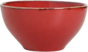 Tas Porland Seasons Magma 335 ml Ø120 mm porcelan, e kuqe, set 6 copë