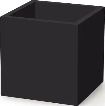 Stendë buffet, Fine Dine Madeira Black, 220×220×220 mm, dru, e zezë