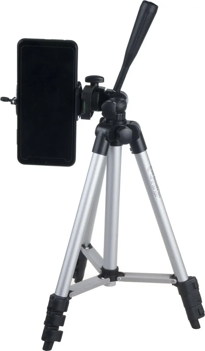 Stativ universal Maclean MC-164 për telefon, kamera, dritë unazore, 102 cm, i zi/argjendtë - 9