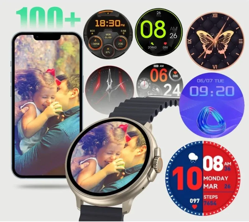 Smartwatch për femra Rubicon, titanium latte - 2