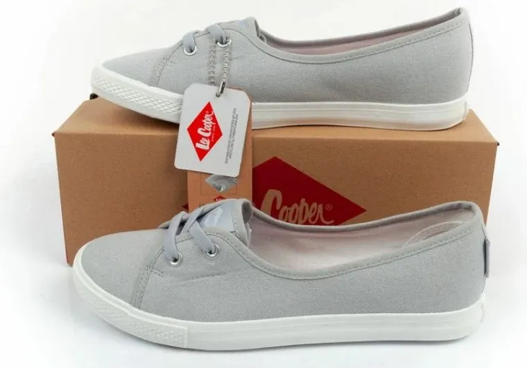 Këpucë femra Lee Cooper, të hirit - 10