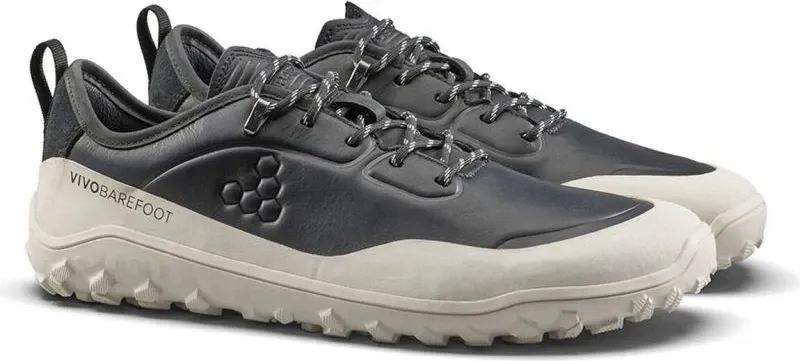 Këpucë për meshkuj Vivobarefoot, obsidian/white - 10