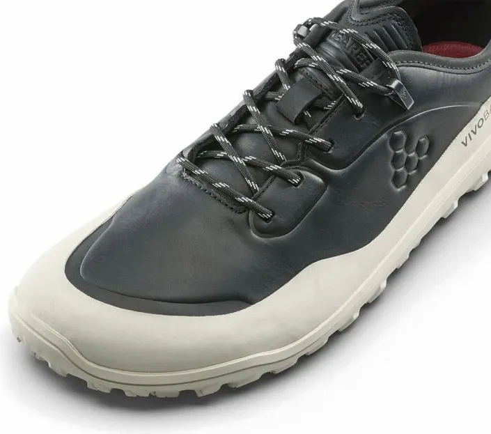 Këpucë për meshkuj Vivobarefoot, obsidian/white - 2