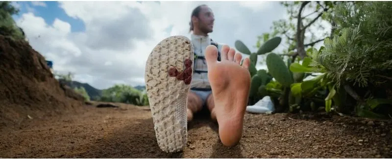 Këpucë për meshkuj Vivobarefoot, obsidian/white - 8