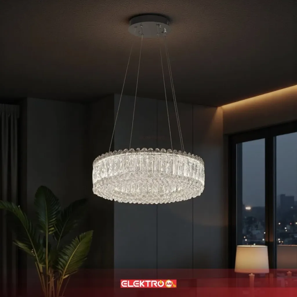 Abazhure LED Kristal i Varur 50 cm - 1