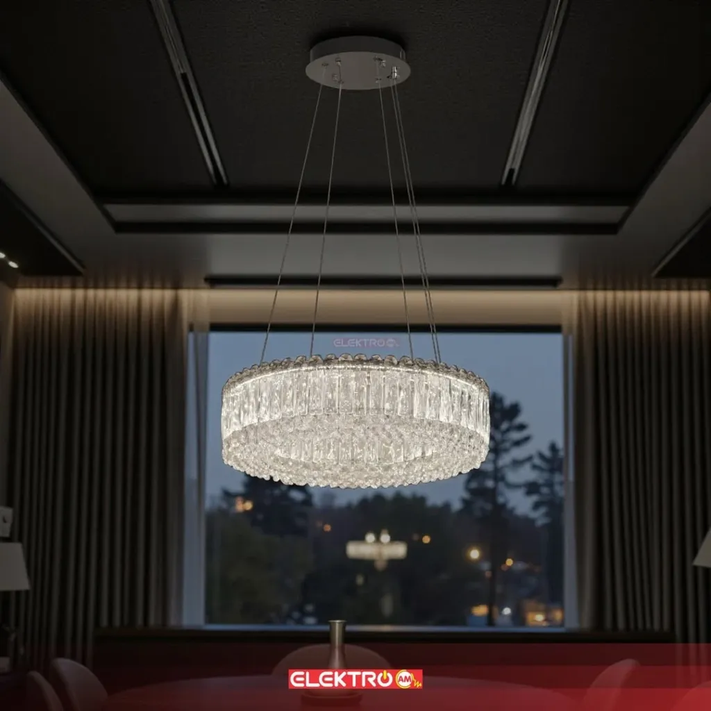 Abazhure LED Kristal i Varur 50 cm - 2