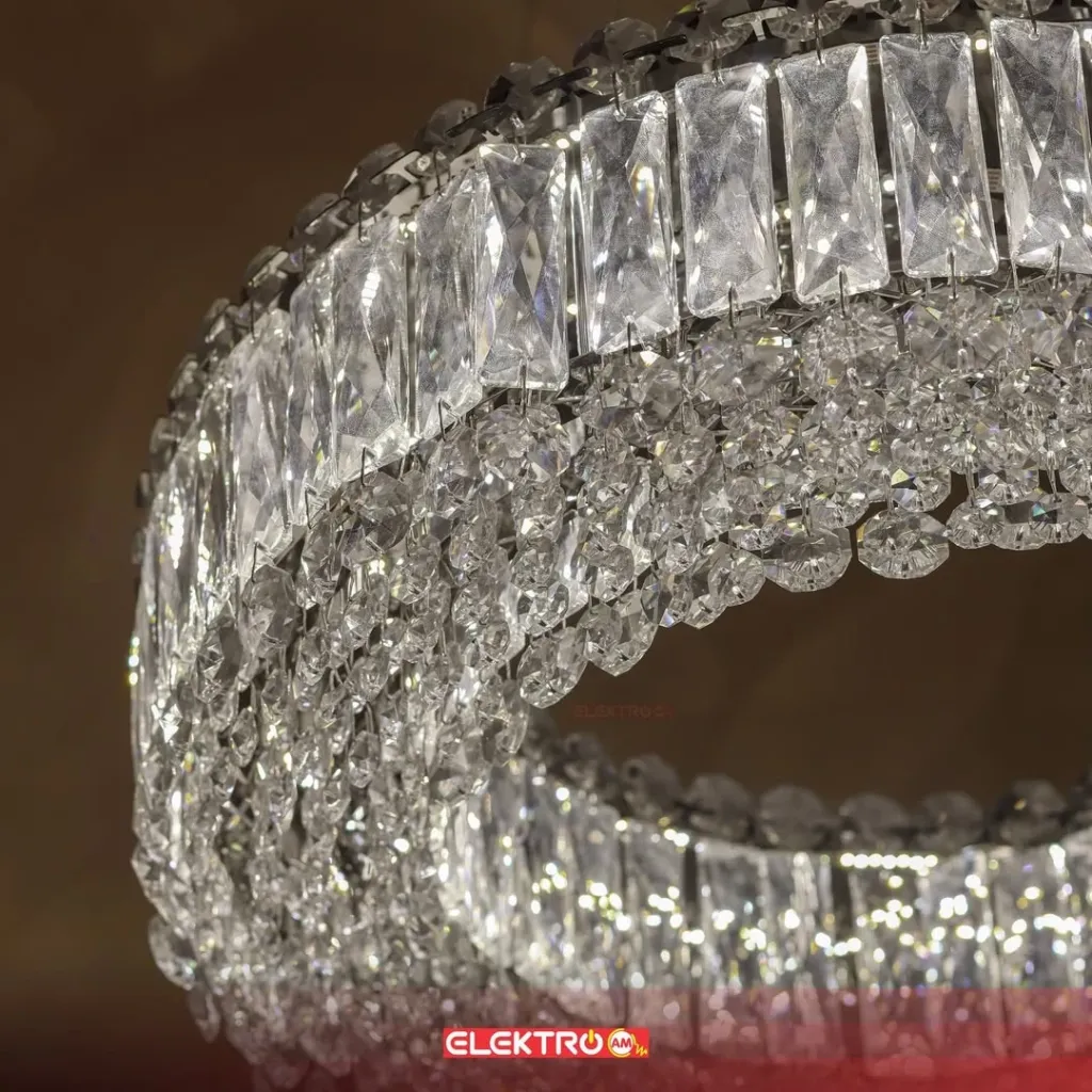 Abazhure LED Kristal i Varur 50 cm - 4