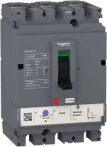 AES 3P 250A – Ndërprerës Schneider Electric EasyPact CVS250B LV525303 – 250 A, 25 kA, 3P, njësia TM-D
