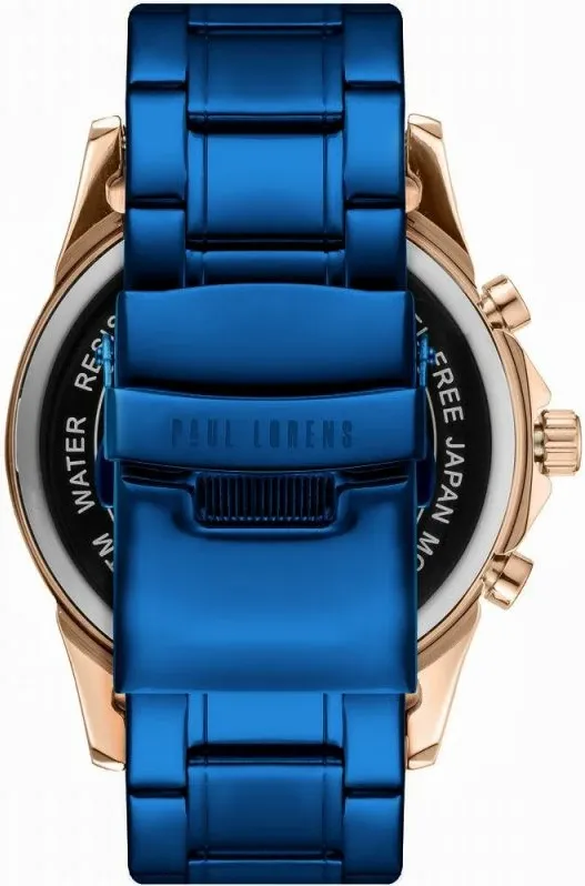 Orë dore për meshkuj Paul Lorens, bakri/navy blue - 6