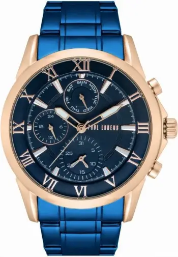 Orë dore për meshkuj Paul Lorens, bakri/navy blue