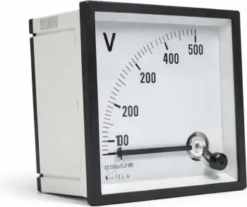 Voltmetër Analog 0–500V 72x72 mm për Panele Elektrike