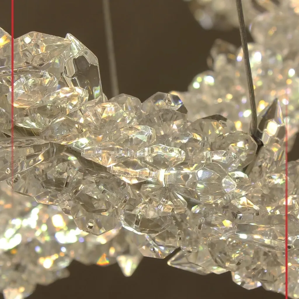 Abazhur kristal i varur LED H18-50 - 2