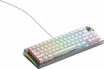 Tastierë mekanike gaming Glorious GMMK3 PRO 65%, argjend