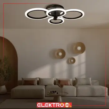 Abazhur LED tavani MX2374-2+2 BK