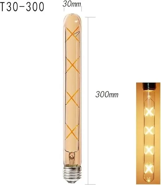 Poq LED T300 E27 8W dekorativ amber - 1