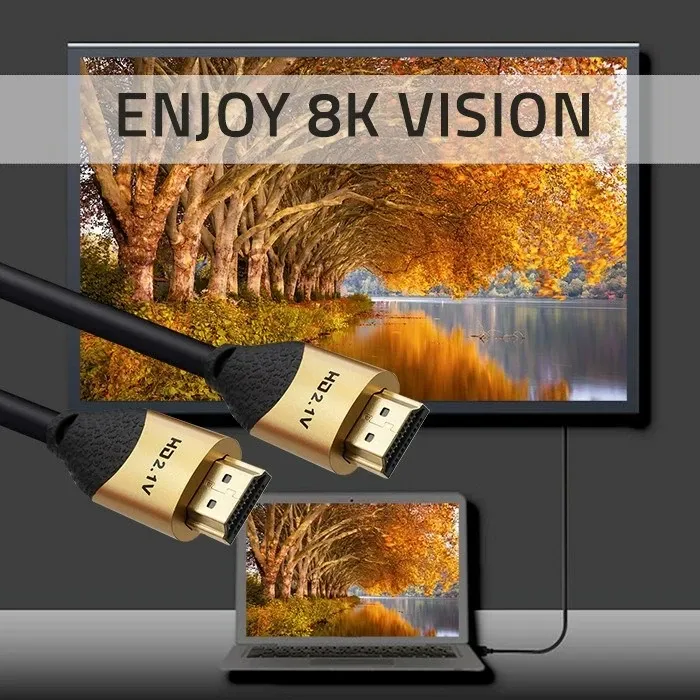 Kabëll HDMI Qoltec 50355, Ultra high speed 8K, 2m, Ari - 4