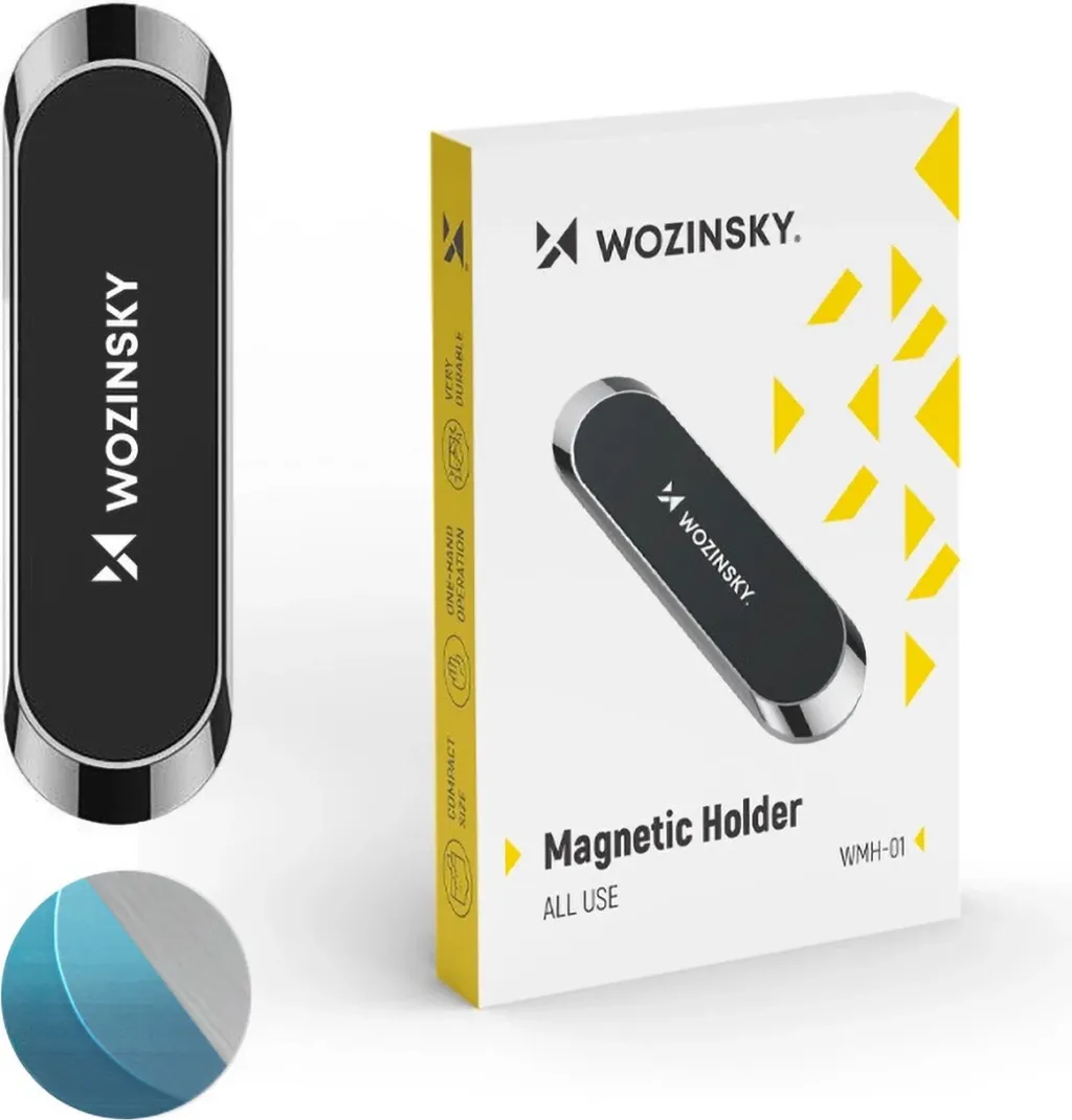 Mbajtës magnetik për telefon Wozinsky WMH-01, i zi - 1