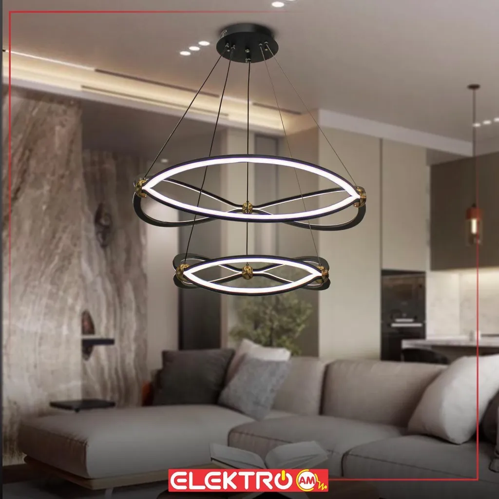 Abazhur LED i varur H11-BK - 1